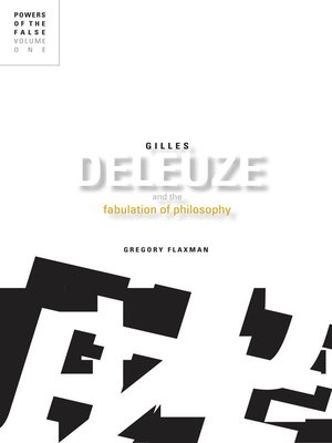 cover image of Gilles Deleuze and the Fabulation of Philosophy